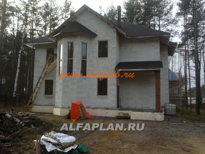 Строительство дома по проекту 132A - фото №4