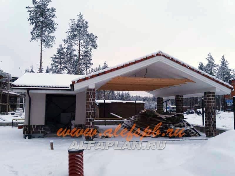 Строительство дома по проекту 186A - фото №11