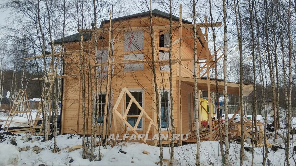 Строительство дома по проекту 382B - фото №6