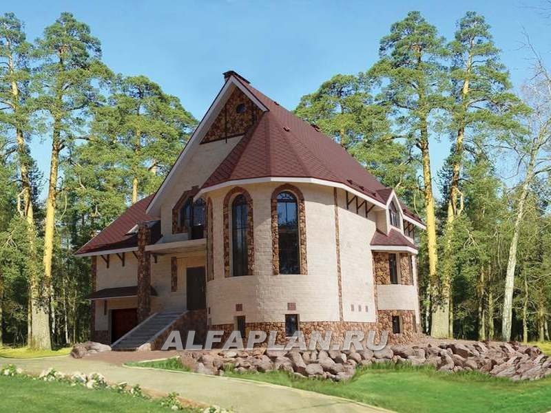 Строительство дома по проекту 25E - фото №1