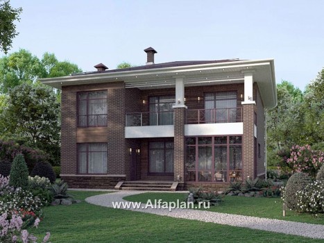 Проекты домов Альфаплан - "Римские каникулы" - проект дома в классическом стиле - превью дополнительного изображения №2